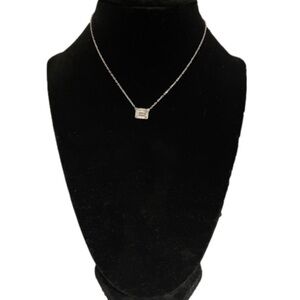 NIB Swarovski square crystal necklace 18 inches